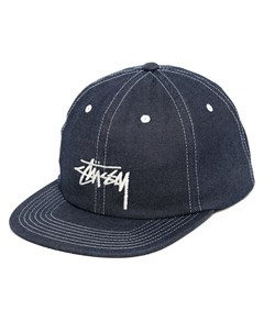 Джинсовая кепка с вышивкой Stussy