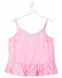 Топ на тонких бретелях с оборками Zadig & voltaire kids