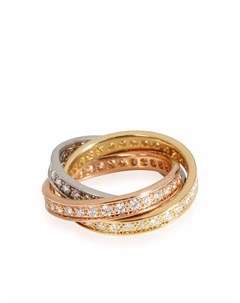 Кольцо Trinity из желтого белого и розового золота с бриллиантами Cartier