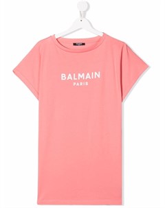 Футболка с логотипом Balmain kids