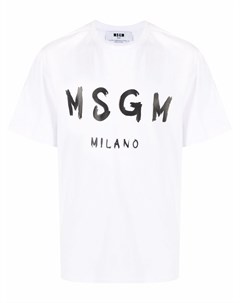 Футболка с логотипом Msgm