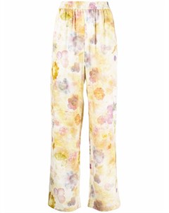 Широкие брюки с цветочным принтом Mcq