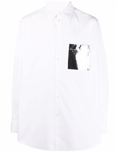 Рубашка с контрастной вставкой Valentino