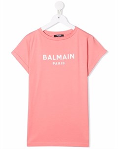 Футболка с логотипом Balmain kids