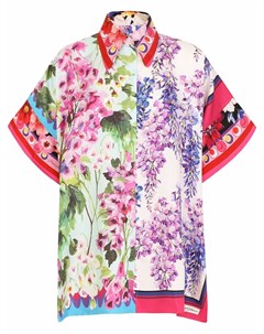 Шелковая рубашка с цветочным принтом Dolce&gabbana