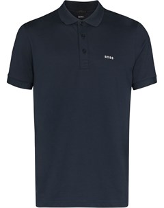 Рубашка поло с короткими рукавами и логотипом Boss