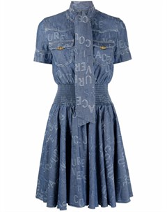 Джинсовое платье с логотипом Versace jeans couture