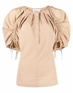 Блузка с объемными рукавами и сборками 3.1 phillip lim