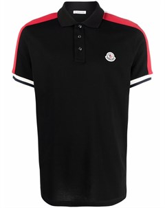 Рубашка поло с короткими рукавами и нашивкой логотипом Moncler