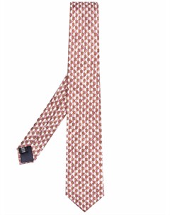 Шелковый галстук с геометричным принтом Tagliatore