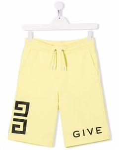 Спортивные шорты с кулиской и логотипом Givenchy kids