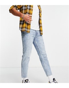 Выбеленные узкие джинсы из плотной ткани New look