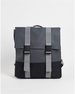 Рюкзак сине серого цвета с пряжками 1371 MSN Rains