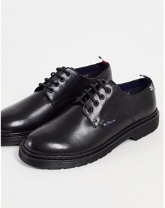 Черные кожаные ботинки на шнуровке Ben sherman
