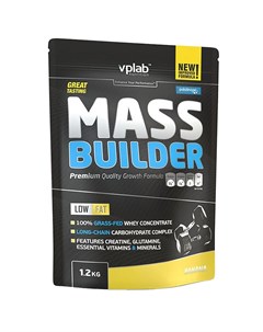 Гейнер Mass Builder вкус Банан 1 2 кг VPLab Vplab nutrition