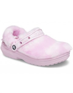 Сабо Classic Fur Sure Ballerina Pink White Crocs