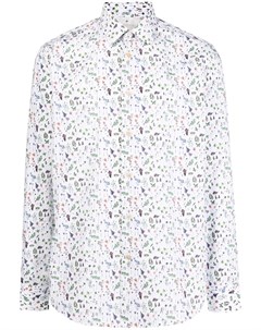 Рубашка с длинными рукавами и цветочным принтом Paul smith