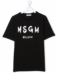 Футболка с логотипом Msgm kids