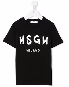 Футболка с логотипом Msgm kids