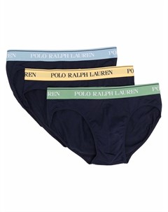 Комплект из трех трусов брифов с логотипом Polo ralph lauren