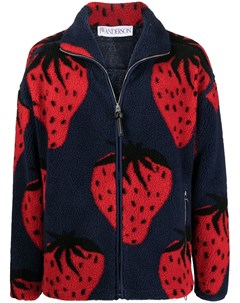 Куртка на молнии с узором Strawberry Jw anderson