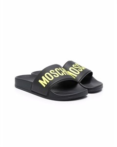 Шлепанцы с логотипом Moschino kids