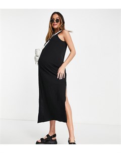 Черное платье майка макси Cotton:on maternity