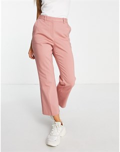 Розовые расклешенные брюки Na-kd