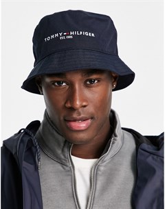 Темно синяя панама с логотипом Established Tommy hilfiger