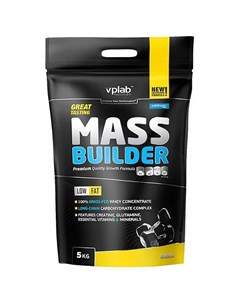 Гейнер Mass Builder банан 5000 г VPLAB Vplab nutrition