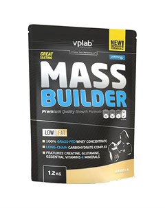 Гейнер Mass Builder вкус Ваниль 1 2 кг VPLab Vplab nutrition