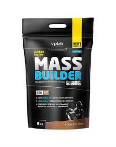 Гейнер Mass Builder печенье крем 5000 г VPLAB Vplab nutrition