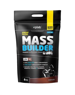 Гейнер Mass Builder вкус Шоколад 5 кг VPLab Vplab nutrition