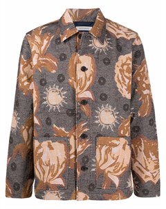 Жаккардовая куртка рубашка Wood wood