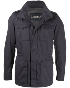 Куртка в стиле милитари с карманами карго Herno