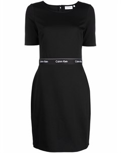 Облегающее платье с логотипом Calvin klein