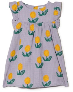 Платье с короткими рукавами и цветочным принтом Bobo choses