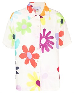 Льняная рубашка с цветочным принтом Mira mikati