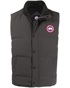 Дутый жилет с нашивкой логотипом Canada goose