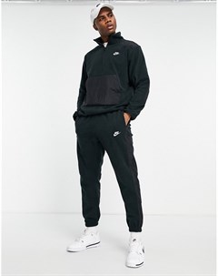 Черные флисовые джоггеры с манжетами Sportswear Sport Essentials Nike