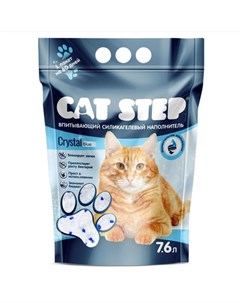 Наполнитель для кошачьего туалета силикагелевый впитывающий 7 6 л Cat step