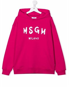 Худи с логотипом Msgm kids