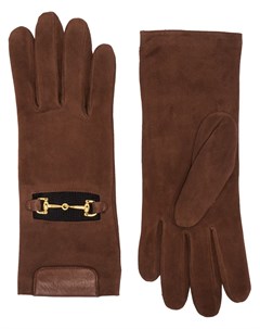 Замшевые перчатки с цепочным декором Agnelle
