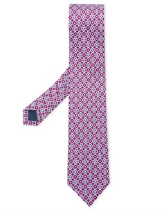 Шелковый галстук с принтом Gancini Salvatore ferragamo
