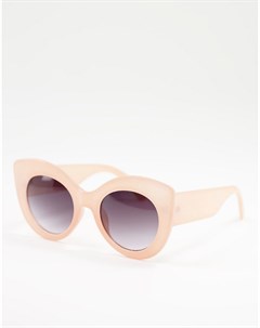 Розовые солнцезащитные очки в массивной оправе Aj morgan