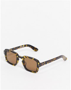 Темно коричневые квадратные солнцезащитные очки Cut Fifteen Spitfire
