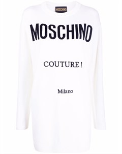 Трикотажное платье мини Couture Moschino