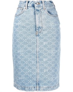 Джинсовая юбка с логотипом Off-white