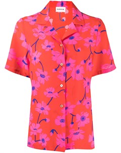Рубашка с короткими рукавами и цветочным принтом Parosh