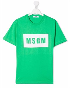 Футболка с логотипом Msgm kids